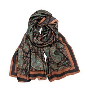 Beautiful & Soft Silk Feeling Floral Scarf Wrap